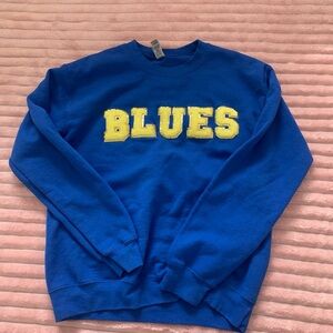 Blue and Yellow Men's Sweater